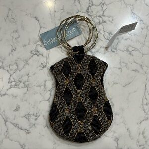 NWT David Jeffery Coldwater Creek Beaded Small Bag Wristlet